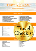 Travel Checklist Planner (Printable & Downloadable)