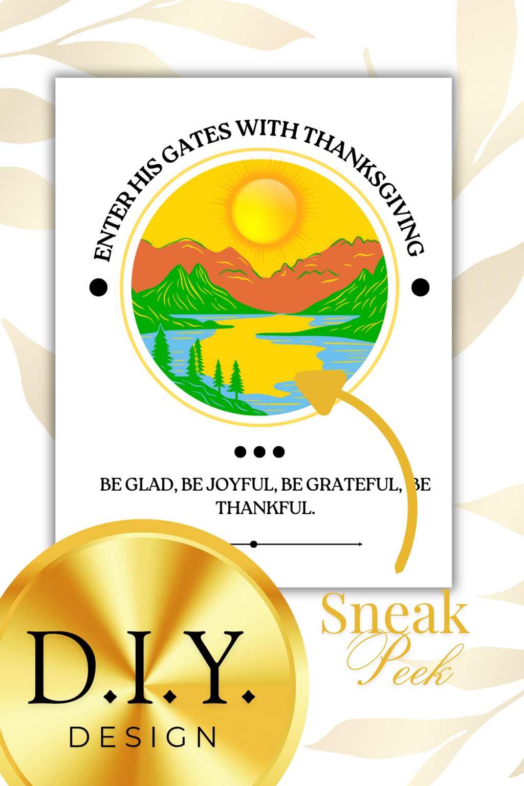 "Colorful Sunrise" D.I.Y. Design (Printable & Downloadable)
